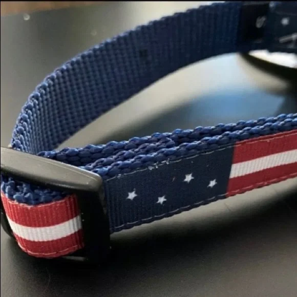 Dog Collar PAW PAWS "Flag" Size Large - Picture 2 of 5